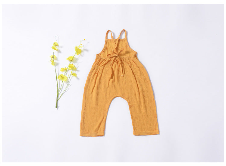 Hot Style Summer Open-back Siamese Trousers for Children