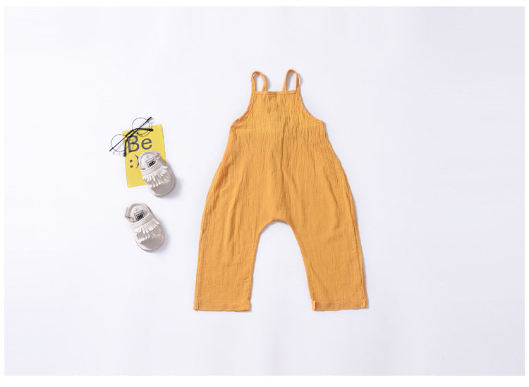 Hot Style Summer Open-back Siamese Trousers for Children