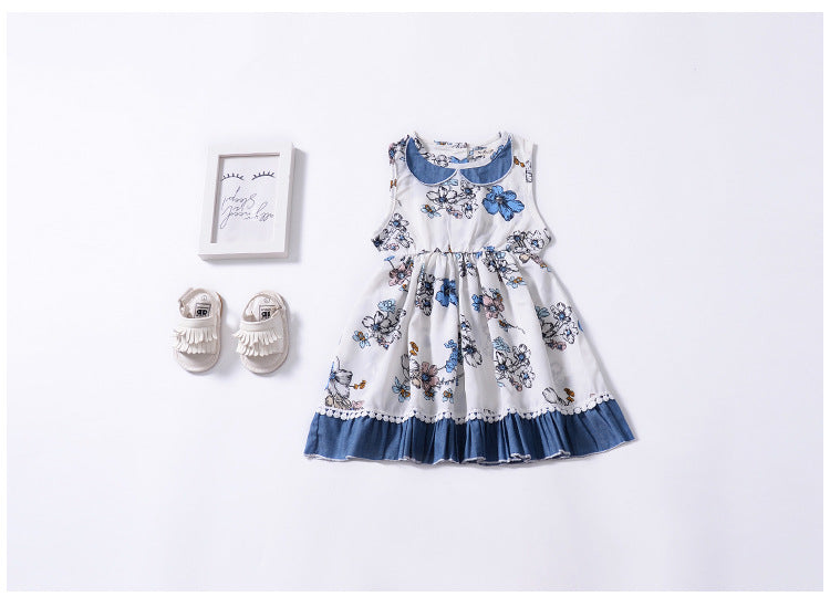 Hot Style New Summer Children's Sleeveless Pleated Sundress