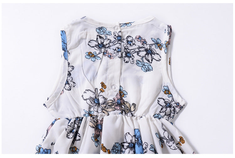 Hot Style New Summer Children's Sleeveless Pleated Sundress