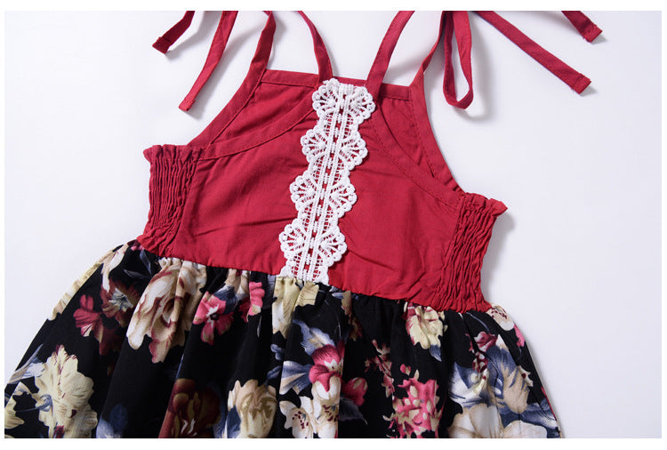 Baby's Front Short Back Long Irregular Fashion Fan Halter Skirt