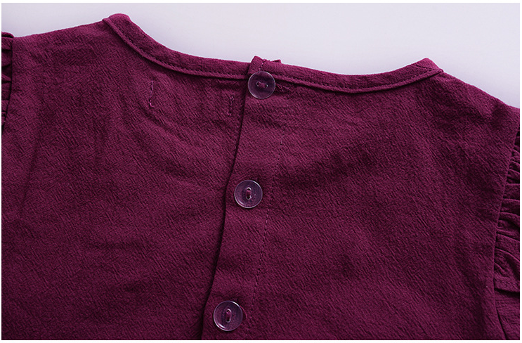 2018 Autumn Pure Cotton Girls Rompers