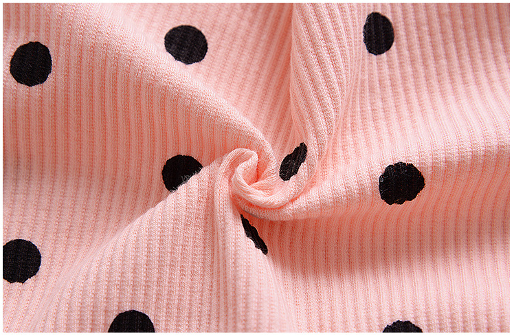 Girl's Polka Dot Long Sleeve Mesh Dress