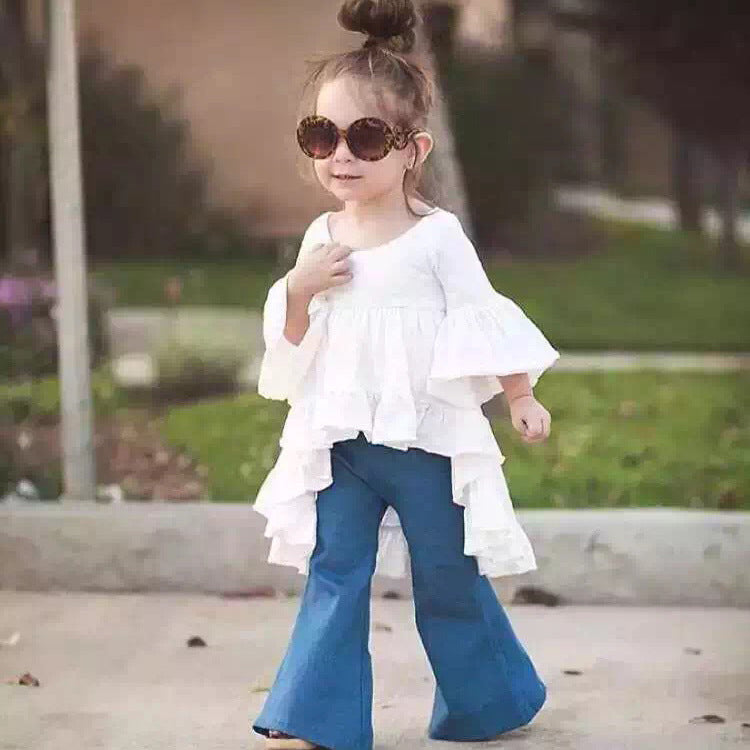 Stylish Dress and Jeans Ensemble