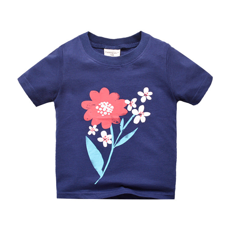 European and American Style Summer T-shirt for Children