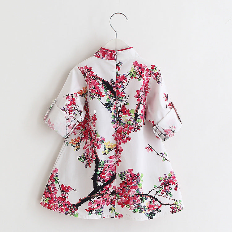 Girls Cotton Cheongsam