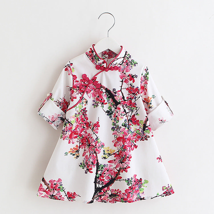 Girls Cotton Cheongsam