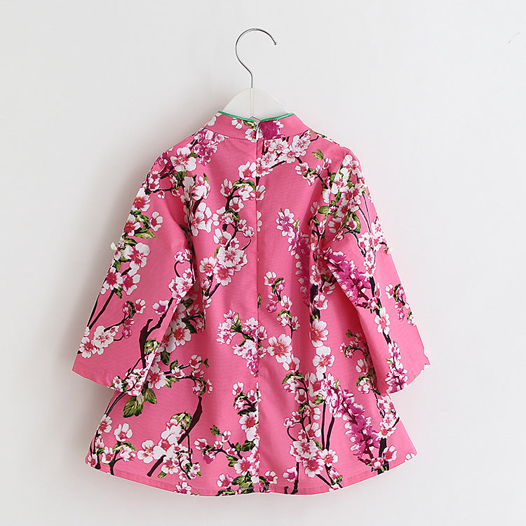 Girls Cotton Cheongsam
