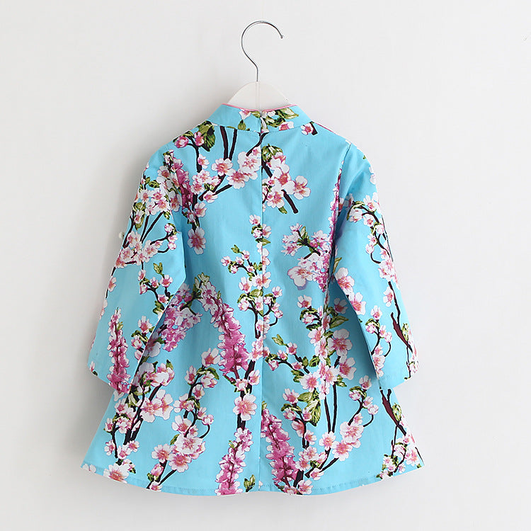 Girls Cotton Cheongsam
