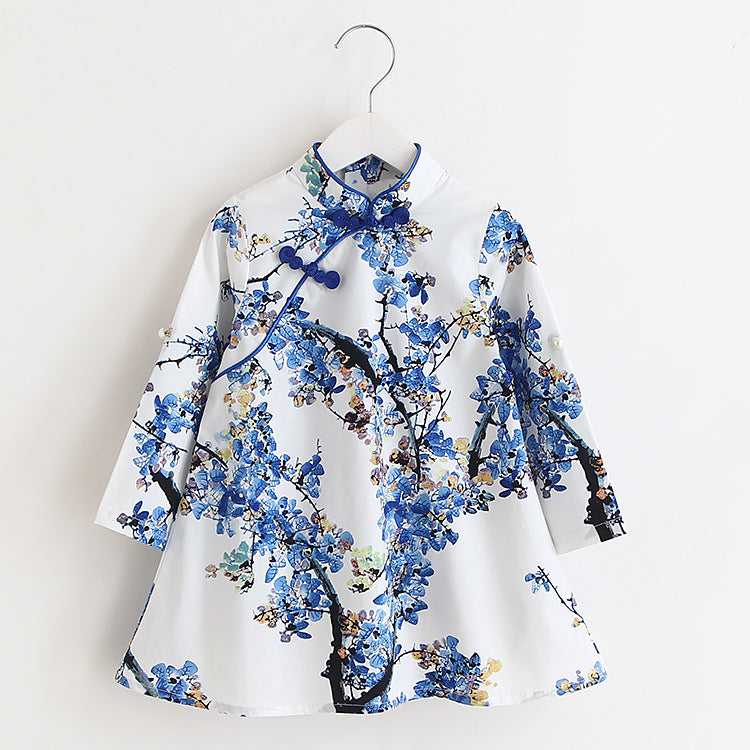 Girls Cotton Cheongsam