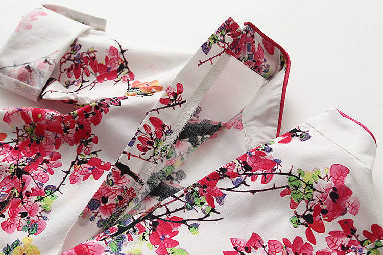 Girls Cotton Cheongsam