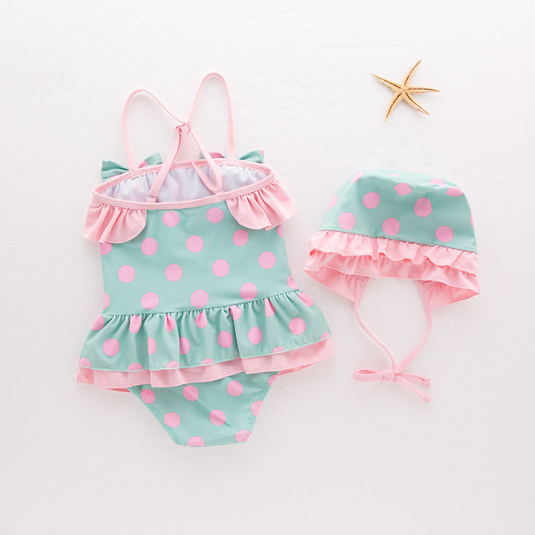 Girls' Condole Belt Swimsuit