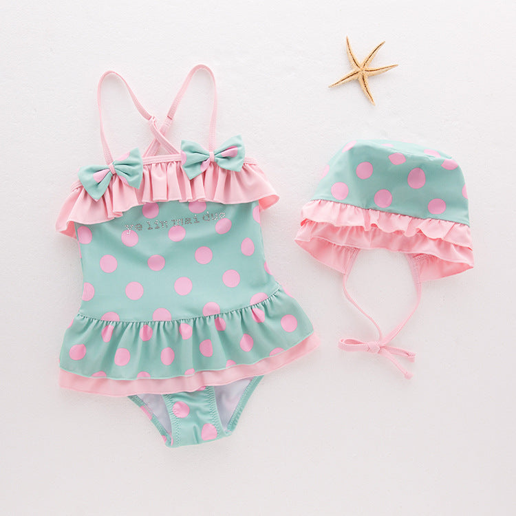 Girls' Condole Belt Swimsuit