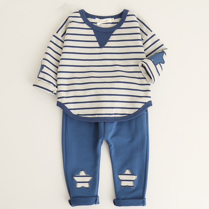 Five Star Embroidery Fashion Baby Cotton Suit
