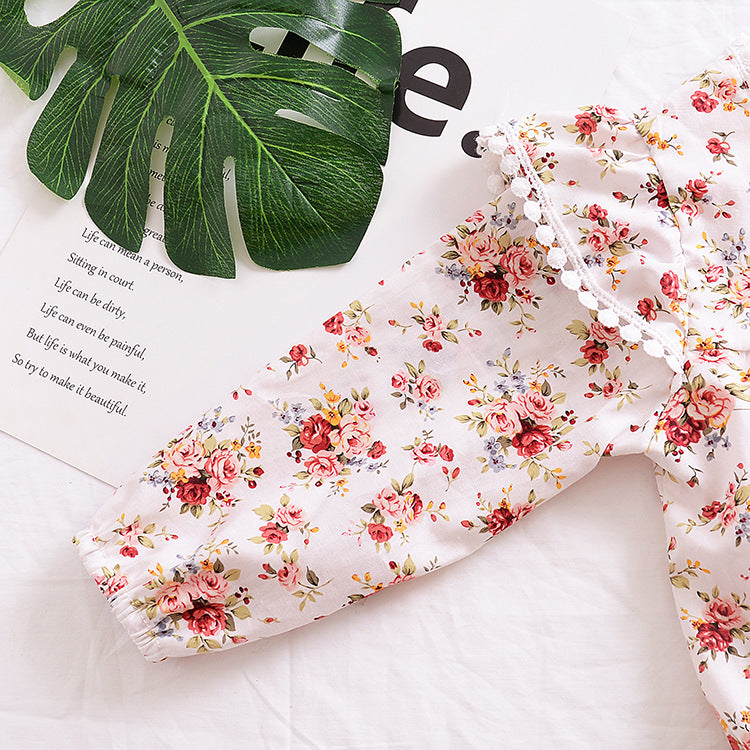 Red Bowknot Baby Rompers