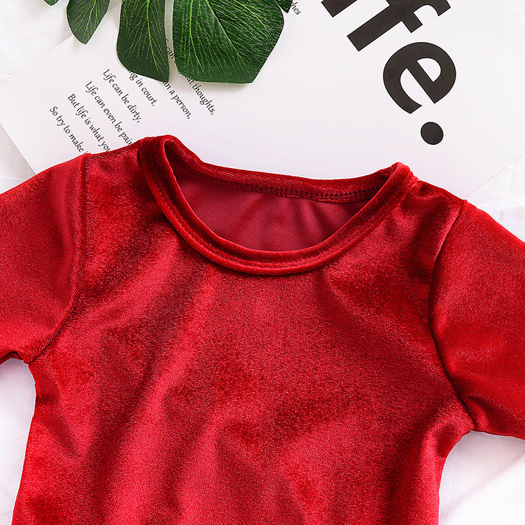 Red Baby Romper Dress
