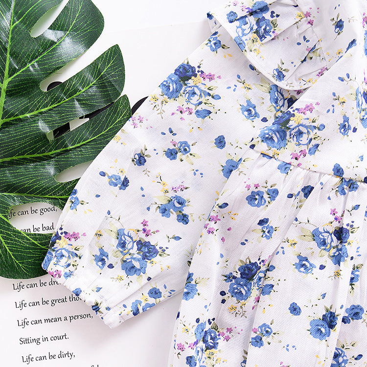 Pure Cotton Fresh Flower Baby Rompers