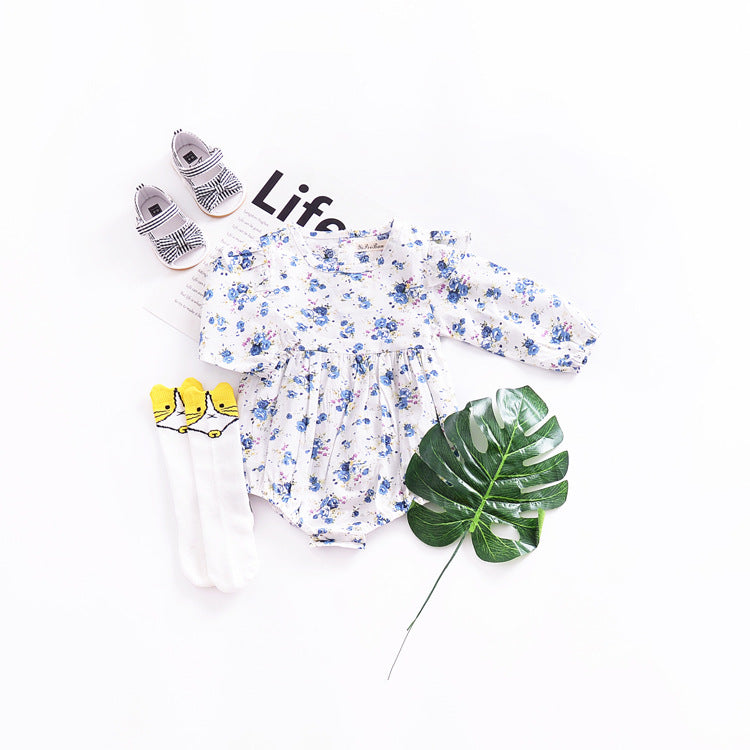 Pure Cotton Fresh Flower Baby Rompers