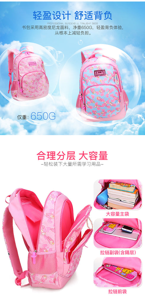 Primary School Girls 1-3-6 Grade Cartoon Cute Children Backpack