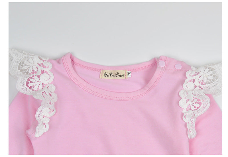 2018 Autumn Baby Fly sleeve Rompers