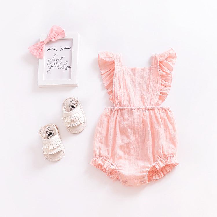Backless Binding Lace Multi - Color Body Suit
