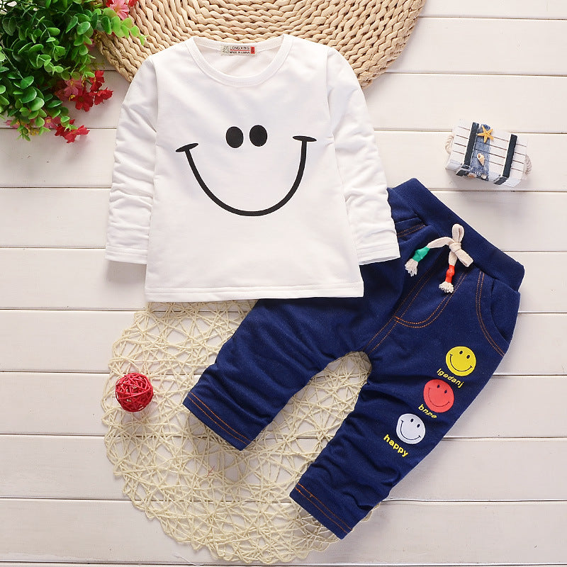 Check Jacket Smiley Long Sleeve Suit