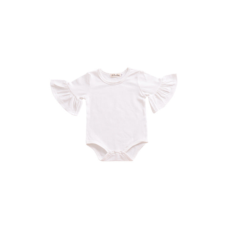 Baby Trumpet Sleeve Baby Romper