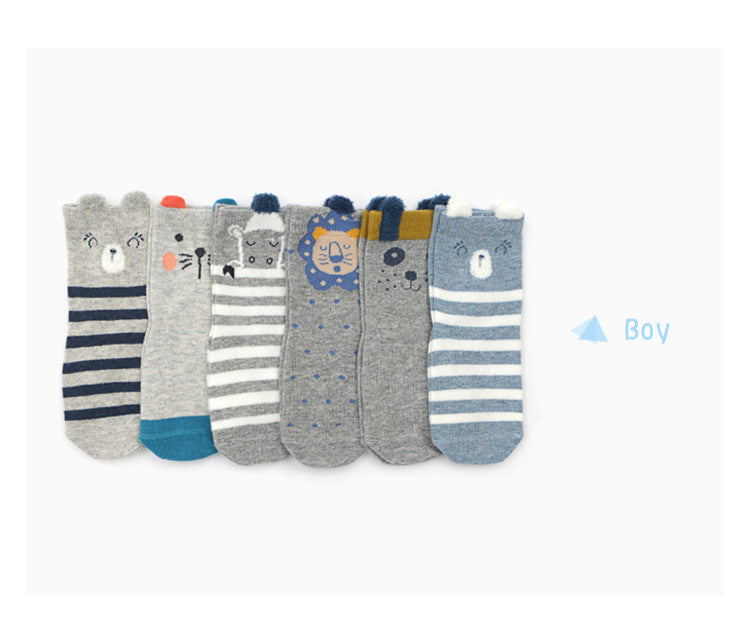 Cartoon Children Socks Anti-slip Socks 1-3 Years Old