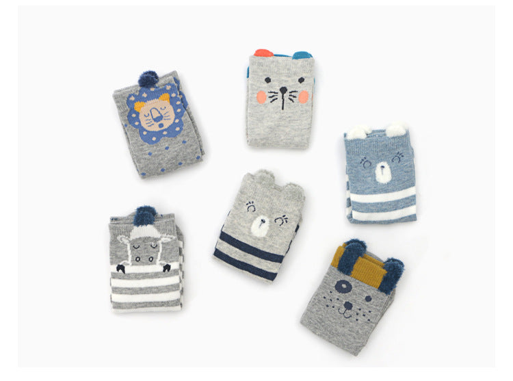 Cartoon Children Socks Anti-slip Socks 1-3 Years Old
