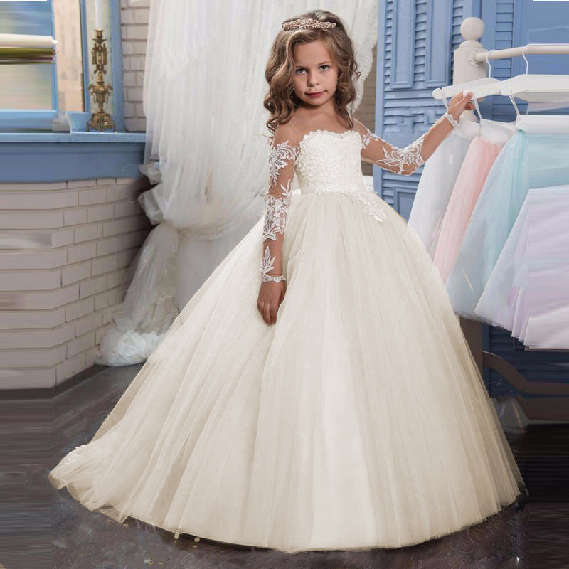 Buffalo Little Girls Wedding Dress – Mia Bambina Boutique
