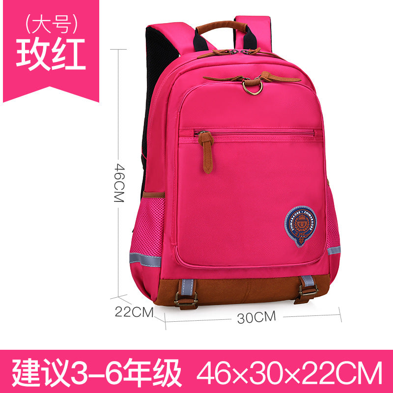 Primary 1-3-6 School Bag Breathable Leisure Backpack