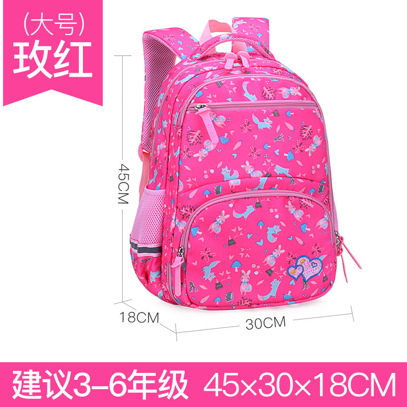 Schoolbag For Children Girls Grade 1-6 Sweet And Lovely Casual Backpack