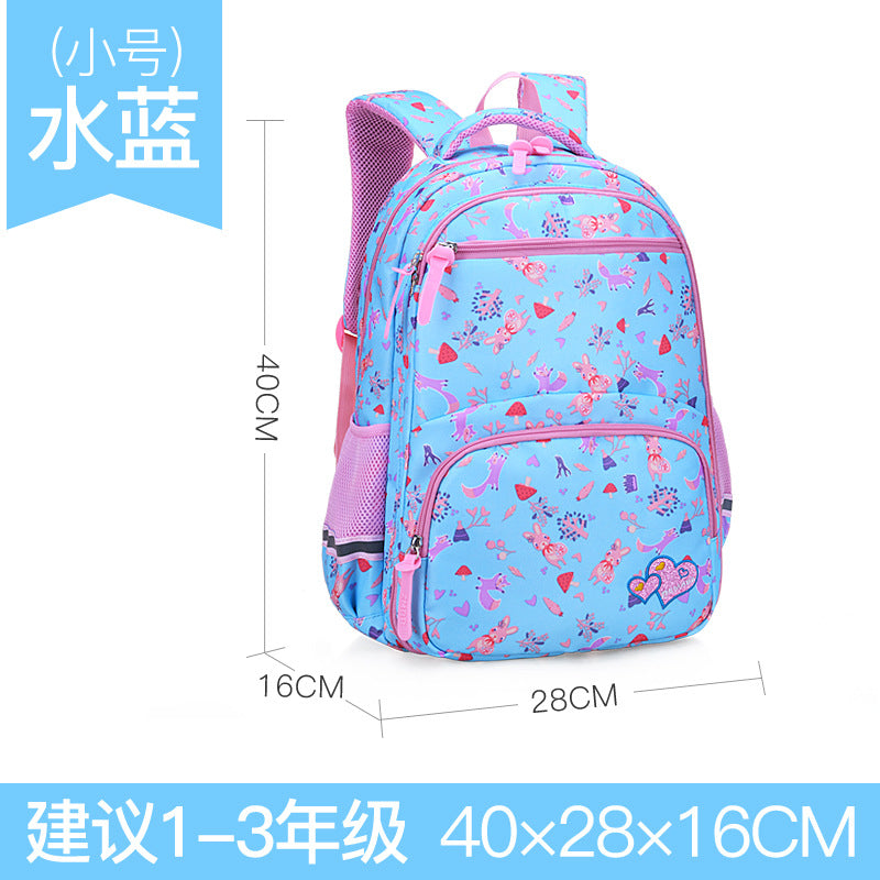 Schoolbag For Children Girls Grade 1-6 Sweet And Lovely Casual Backpack