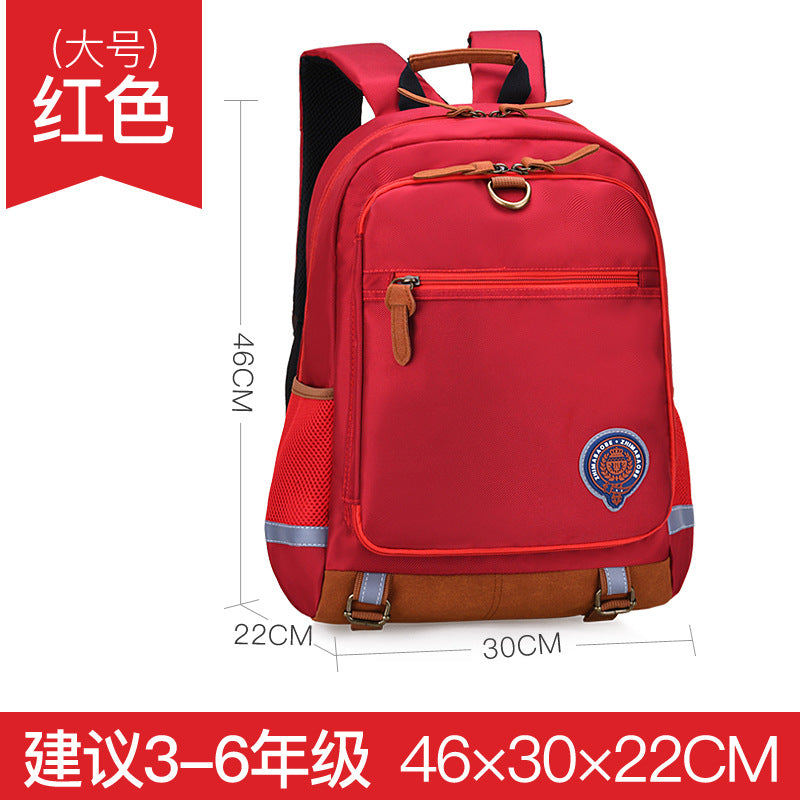 Primary 1-3-6 School Bag Breathable Leisure Backpack