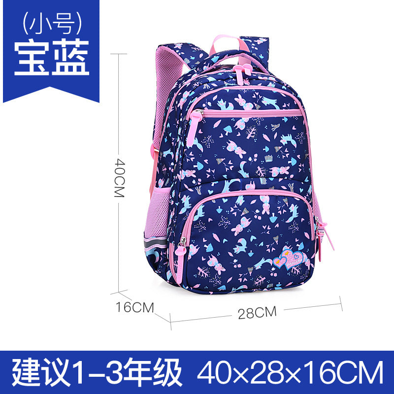 Schoolbag For Children Girls Grade 1-6 Sweet And Lovely Casual Backpack