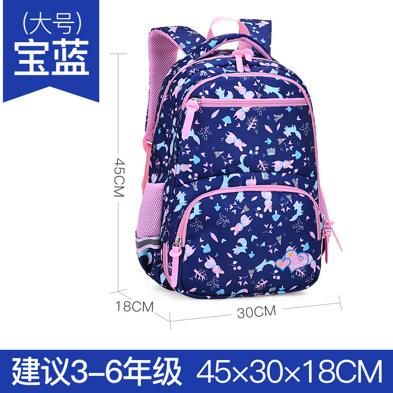 Schoolbag For Children Girls Grade 1-6 Sweet And Lovely Casual Backpack